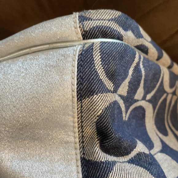 Coach Denim/Silver Backpack - Picture 10 of 11